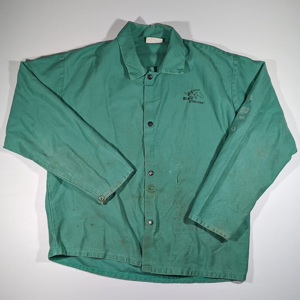 Vintage Black Stallion Sz XL Welders Jacket - Picture 2 of 8
